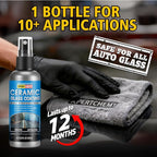 Car Clay Bar 4 Pack 400g(4x100g) and Ceramic Glass Coat Protectant, Long-Lasting and Durable Ceramic Coating, Auto Detailing Premium Grade No Scratch Magic Clay Bars Cleaner Kit