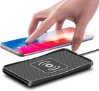 Wireless Car Charger, 20W/15W/10W Car Wireless Charger Pad, Non-Slip Charging Pad for Car Compatible with iPhone16/15/14/13/12, Samsung Galaxy S25-S9, Android Phones(20W Adapter)