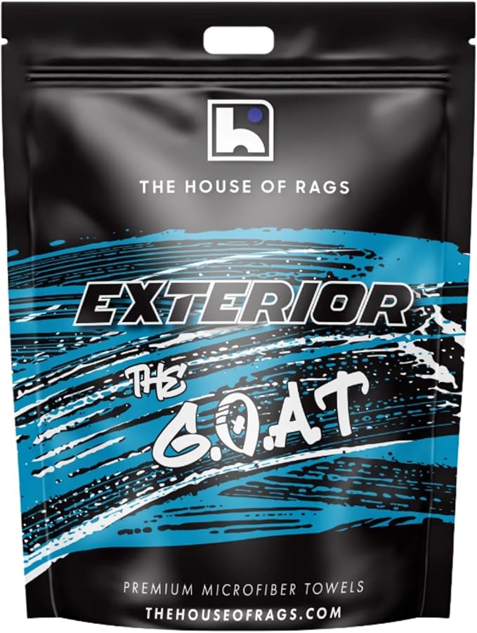 The Goat V2 - Heavy Duty Absorbent Microfiber Drying Towel, 70/30 Premium Korean Quality, for Cars Detailing, Trucks, SUV's, 27.5x27.5 inches, Twist Loop, 2300 GSM, Blue