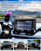 PZK Car Phone Holder for Toyota RAV4 2019 2020-2023 2024 2025 Hybrid LE/XLE/Premium Accessories 7/8-Inch Screen 360° Rotation Phone Mount Compatible with Magsafe Not Affect Vent (Not fit 9/10.5 inch)