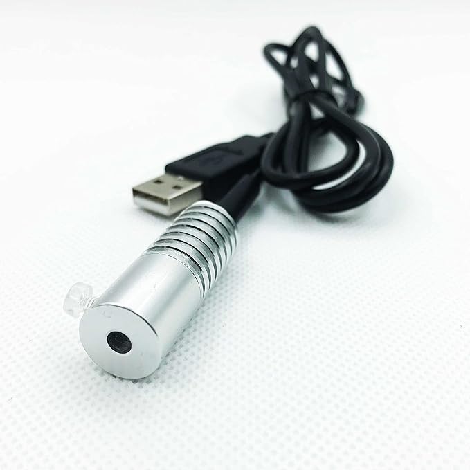 Side Glow Fiber Optic USB Light Source Illuminator Fiber lamp Light Source Guide Fiber LED Light Source 5V Fiber Small Light Source(Blue, 10mm)