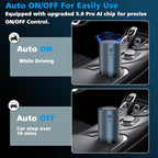 Smart Car Air Freshener, Car Air Freshener Diffuser with 100ml Perfume, Auto On/Off Intelligent, Rechargeable Aroma Diffuser,Auto Two Spray Modes, Cologne Scent, Light Fragrance Type