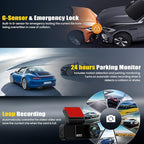 4K Dual Dash Cam Front and Rear, 4K+2K FHD Car Camera,Dash Camera for Cars Car Camera with GPS WiFi App Control 150° Wide Angle Night Vision G-Sensor Loop Recording 24H Parking Monitoring