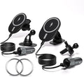 Car Phone Holder,2 Pack Magnetic Car Mount 15W-Qi Fast Wireless Car Charger Dashboard Windshield Vent Cell Phone Holder for Your Car Compatible with iPhone 17 Pro Max/17 Air/16 Pro/15 Plus/14/13/12/11