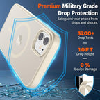SUPFINE Magnetic for iPhone 11 Phone Case (Compatible with MagSafe) (Military Grade Drop Protection) Slim Translucent Matte Shockproof with Anti-Fingerprint Phone Case,Antique White