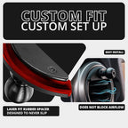 Tackform Link Vent Mount Magnetic Wireless Charging Phone Holder - Compatible with MagSafe, 2018-2023 Jeep Wrangler JL, 4XE, and Gladiator JT | CNC Billet Aluminum Bracket, Zero Slip | Short Reach