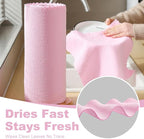 Jessy Home 2 Roll Reusable Paper Towels,100 Sheets Tear Away Microfiber Cleaning Cloth, Lint Free Cleaning Rags for Kitchen, Dishcloth,Household Cleaning Supplies