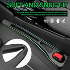 2PCS Car Seat Gap Filler Organizer,2026 Upgraded Car Seat Gap Plug with Storage Slot,Plug & Play in Between Cars Seats Catcher Cars Accessories to Stop Items Falling Between Seats