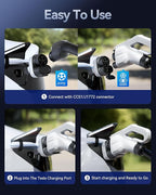 Ecogenix Upgraded 2In1 CCS & J1772 to Tesla Adapter, 250KW Fast CCS1 to Tesla Charging Adapter, ONLY Fit for Tesla Model Y, 3, S, X, Compatible with Level 1 2 3 Charging Stations with CCS1& J1772