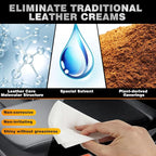 Leather Wipes, Full 80 Wipes Leather Seat Wipes for Car Interior, Steering Wheel & Furniture, Leather Couch Wipes and Conditioner - Generously Sized (4.72 X 5.51 Inch) - 2set