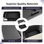 LUWU 2025 2026 Sienna Accessories for 2025 2026 Toyota Sienna Accessories Dashboard Storage Tray Center Console Organizer, Armrest Console Tray Storage Box Black 2-Pack (ONLY for 12.3-INCH Screen)