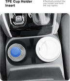 ECOZEN Center Console Organizer Set For 2023-2026 Chevy Colorado/GMC Canyon - 3 Pcs Double-Layer Armrest Organizer + Silicone Cup Holder + Behind Screen Organizer Tray For Colorado Canyon Accessories
