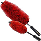 Maxshine Universal Wheel & Rim Brush Set, 2-Piece (10” & 6”) – Soft Non-Abrasive Bristles with Comfort Grip – Car Detailing Brushes for Safe Wheel & Tire Cleaning on Cars, Trucks, SUVs & Motorcycles