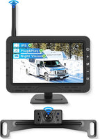 Rimoody 4.3'' HD IPS Screen Wireless Backup Camera, Digital Stable Signal, DIY Guide Lines, IP68 Waterproof, Night Vision, Wide Angle, Rear View Camera for Car/Truck/Pickup/SUV/Van/RV - Plug and Play