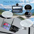 VEKOOTO VK7 2 Magnetic Solar Wireless Backup Camera with 7'' IPS Touchscreen, 15,000mAh Rechargeable, No Wiring, HD1080P Night Vision Wireless Backup Camera for Trucks, RV, Trailer, Camper