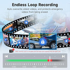 Leadfan 4K+1080P Dash Cam Front and Rear for Lexus ES 2019-2026 ES350 ES300h F Sport ES250 etc., OEM Look,Free 128GB SD Card, Dash Cam with WiFi & APP, Loop Recording, G-Sensor, Plug & Play Dashcam