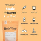 Fresh Wave Orange Odor Eliminating & Deodorizing Packs - Bag of 6 & Fresh Pod Case