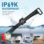 GLK Backup Camera Reverse Camera AHD 1080P Night Vision Rear View Camera, License Plate Backup Camera with 170 Degree Wide View Angle, IP69K Waterproof, for 12-24V Pickup Car Truck RV SUV