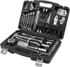 Amazon Basics 131-Piece General Household Hand Tool Set with Storage Case for Home Repair, Portable