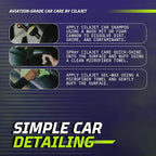 Care Car Wash Care Kit, Essential Car Cleaning Supplies, for Trucks, SUVs, and More, 5-Piece Set with Shampoo, Spray, Gel Wax, Microfiber Towels