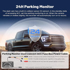 4K Dash Cam for Ford F150/F250/F350 2021-2026 (Model A), Front 4K Dash Camera, UHD 2160P Video, OEM Style, WiFi & APP, Loop Recording, G-Sensor, 24H Parking Monitor + 128GB Card