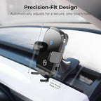 Wireless Car Charger Mount - Auto Scan & Auto Grip Car Phone Mount - Compatible with iPhone 14/15/16/17/Galaxy, Smartphones - Fast Charger Car Mount Accessories for Tesla’s Dash/Center