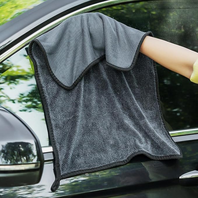 Ipetboom Car Wash Towel Large 60x160cm Thick Microfiber Drying Cloth Single-Sided Plush Soft Car Cleaning Supplies for Vehicle Care