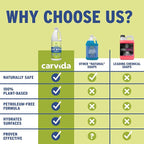 Carvida Biodegradable Car Wash, Non-Toxic, Low-Foam, Environmentally-Friendly Plant-based Concentrate, 32oz