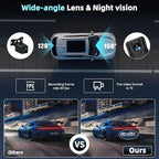 Mirror Dual Dash Camera for Car, Dashcam 4K Front 1080P Rear View ADAS BSD LCA Wi-Fi&APP 10.88" IPS Touch Screen HDR Night Vision G-Sensor Loop Recording 24H Parking Monitor Parking Monitor