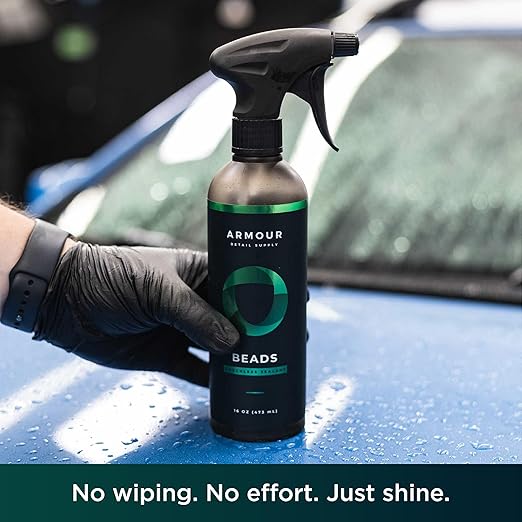 Armour Detail Supply - Beads Touchless Sealant - Glossy Hydrophobic Spray Finish with Fast Cure Time for All Exterior Surfaces - 16 oz