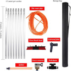 Rotatable Solar Panel Cleaning Brush with Extended HandlePerfect for Windows Glass Showers and Windshield Maintenance