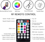 ATOKEE 16W Twinkle Dual Head Fiber Optic Light Box, Bluetooth App/RF Remote Control for Starlight Headliner, Car Plug & Power Adapter, PG Connector & 3 Drill Bits