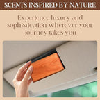 Car Air Freshener - Wood Air Freshener - Car Odor Eliminator - Long Lasting Scent - Auto Accessories -VISOR CLIP INCLUDED (Cabana-Amber-Pine)