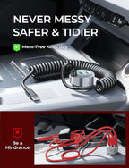 LISEN 65W iPhone 17 Pro Max Car Charger USB C Fast Charging,Super Fast iPhone 16/17 Pro Car Charger Type C Adapter Fit iPhone 17 Air ProMax Plus/16/15,Pixel 10, Samsung Galaxy S25/24,Android,Sliver