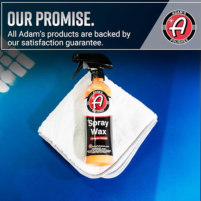 Adam's Polishes Spray Wax Kit - Advanced Carnauba Car Wax | Car Spray Polish | During Car Wash Paste Wax Clay Bar & Buffer Polisher For Ultimate Protection On Paint Wheels Windows | Cleaning Supplies