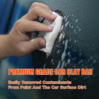 White Clay Bar 300g – Non-Abrasive Fine Grade Car Detailing Clay for Paint, Glass & Chrome – Soft, High-Elasticity, Reusable, Ideal for PPF, Wax & Glass Cleaning