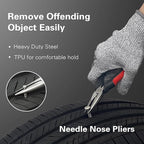 CKAuto Tire Plug Repair Kit, Heavy Duty Car Emergency Tool Kit for Flat Tire Puncture Repair, 80 Pcs Value Pack, Tire Patch Kit fit for Autos, Cars, Motorcycles, Trucks, RVs, etc.