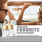 HoogaLife Car Air Freshener Diffuser 2 Pack Hanging Air Freshener Diffuser - Coconut Fragrance Oil Air D iffuser for Car, 45+ Days Long Lasting Fragrance Made in USA (C16)