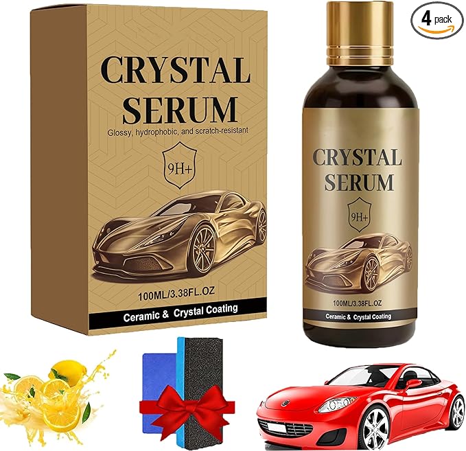 Crystal Serum, Crystal Serum Ceramic Coating – Advanced Graphene Ceramic Coating for Cars, Car Paint Nano Quick CeramicCoating Agent, Long Lasting Protection & High Gloss Shine (1PCS)