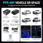 Twinkle Starlight Headliner Kit, 1000PCS 0.03in/13.5ft, 32W RGBW Twinkle & Meteor Dual-Engine 200 Shooting Stars, Music Mode APP/Remote Control Star Effect, for Truck/SUV/Home/Party