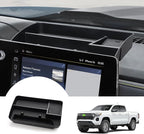 Autorder Center Console Dash Organizer for 2023-2026 Chevy Chevrolet Colorado Accessories Dashboard Insert Tray with Cellphone Holder Storage Box with Anti-Slip Mat