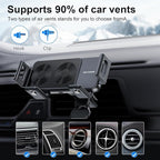 New Generation Scalable and Rotatable 15W Dual Coil Mobile Phone Wireless Car Charger,for Samsung Galaxy Z fold/flip/S/Note,Apple iPhone 8~17,Google Pixel 4~9,Compatible with 90% of Car Vents