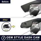 Mangoal 4K Dash Cam for BMW X5 Gen4 G05 F95 2019 2020 2021 2022 2023(Model A), X5 M M50i xDrive50i sDrive40i xDrive40i OEM Style, 2160P UHD Video, WiFi & APP, 64GB Card