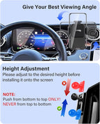 Phone Mount for Mercedes Benz GLC 2023 2024 2025 2026 C-Class 2022 2023 2024 2025 2026 Accessories 12.3-Inch Screen Fixed Clip, Automobile Cradles Car Phone Holder, Cell Phone Base Not Block Air Vent