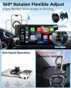 PZK Car Phone Holder for Toyota Highlander Hybrid Lmited/Platinum 2020 2021 2022-2024 2025 Accessories Only for 12.3-inch Screen Compatible with Magsafe Car Phone Mount (Not Fit 8-Inch L/LE/XLE)