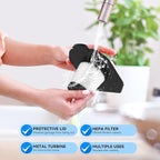 JUSTTOP Car Vacuum Portable Cleaner,9000Pa Vacuum Cleaner and Air Duster,120W high Power Wet&Dry Handheld mini Vacuum Cleaner,Multiple Accessories for Car,Home, Office