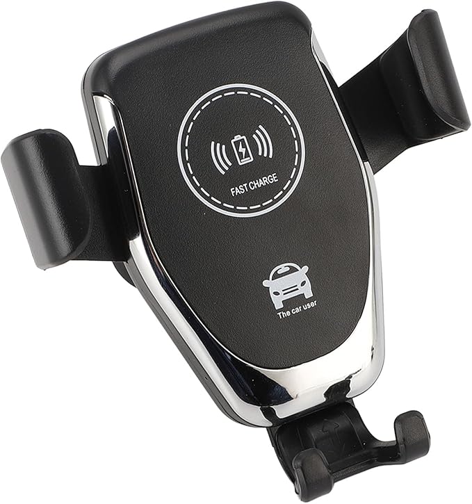 Alomejor Alomejor Car Wireless Charger Automatic Phone Holder 360 Degree Rotatable for Vent 15W Fast Charging Black for Most Cars