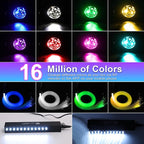 Small Size Fiber Optic Starlight Headliner Kit, Shooting Stars + Twinkle + Sound-Activated APP& Remote Control Starlight Engine for Car Home, 350pcs 9.8ft