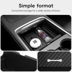 2021-2024 Tesla Model Y Center Console Organizer Tray Accessories Compatible with Model 3 (2021-2023) Storage Box Armrest Compartment Insert