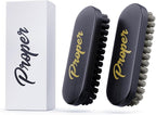 Premium Horse Hair Leather Brushes Set for Car Detailing, Furniture & Upholstery - Professional Horsehair Cleaning Brush for Couch, Car Seats, Alcantara & Interior Surfaces